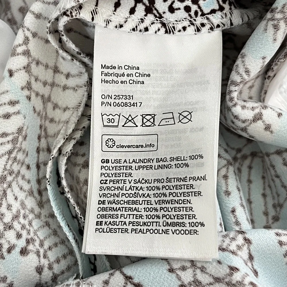 H & M Strapless Leaf Print Jumpsuit Resortwear‎ Coastal Cowgirl Crop Wide-Leg 10 - Picture 12 of 14